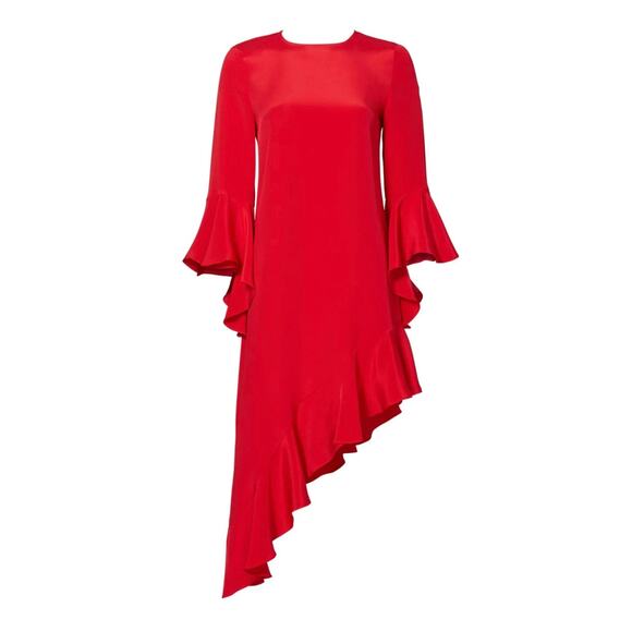Alexis Red Ruffle Hazel Dress M - Picture 3 of 11